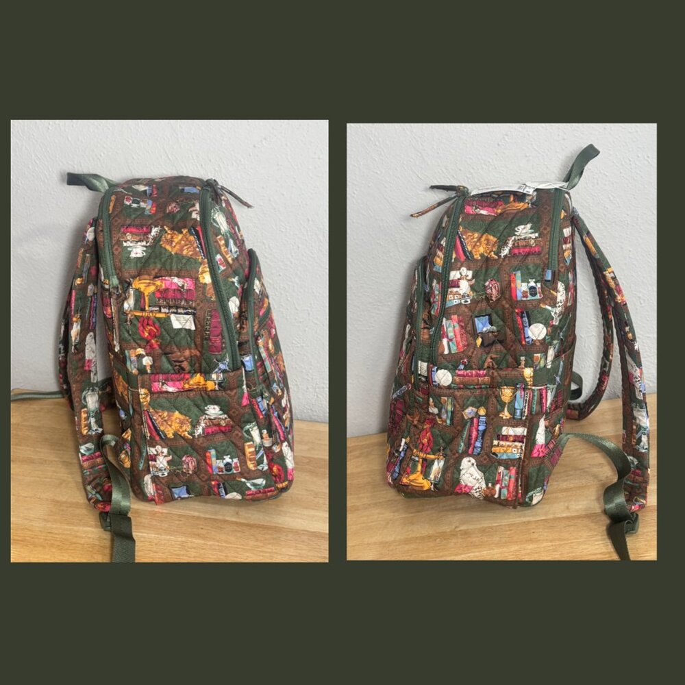 Vera Bradley X Harry Potter Bancroft Backpack in Hogwarts Library NWT - Picture 8 of 13